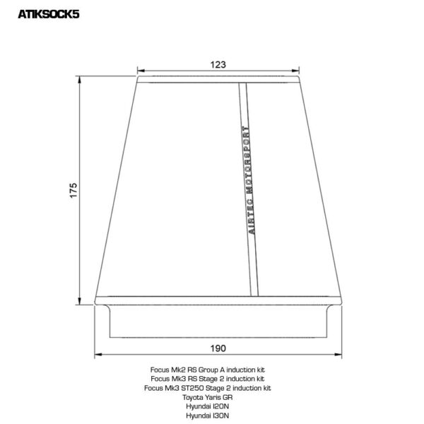 AIRTEC Motorsport Filter Sock - Image 11